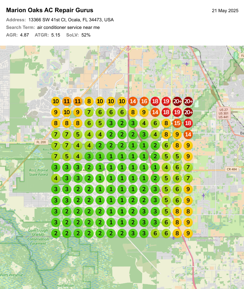 Marion Oaks air conditioner service near me